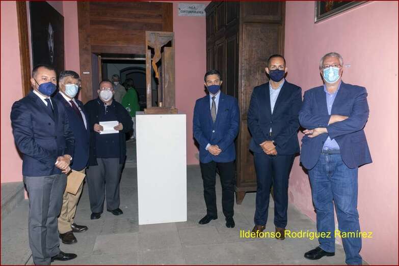 Momento del acto de anoche en el Museo de Arte Sacro de Gáldar/Ildefonso Rodríguez.